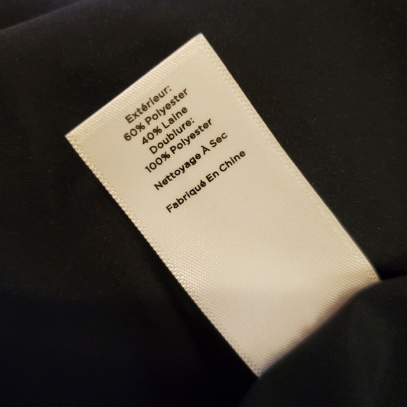 TALBOTS Red & Navy Blue Polka Dot Wool Blend Pencil Career Skirt Women's Size 8 - Picture 10 of 11